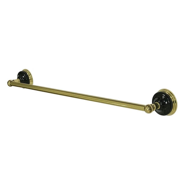 BA9111PB Water Onyx 24" Towel Bar, Polished Brass